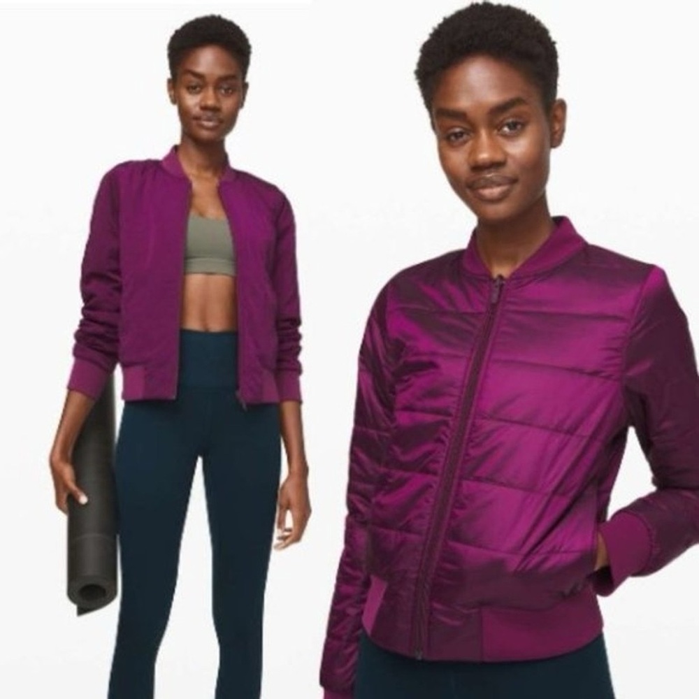 Lululemon Non-Stop Bomber *Reversible* Marvel
Sz 6